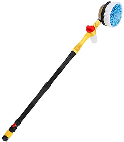 Shiwaki Kit di spazzole rotanti per lavaggio auto Microfibra Quick Connect Regolabile a 360 gradi idropulitrice ad alta pressione per la pulizia del vetro