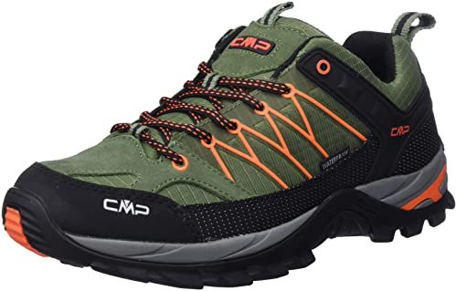 CMP RIGEL LOW TREKKING SHOES WP, Zapatos de trekking, Hombre, Torba-Flash Orange, 45 EU