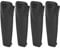 Elprico 4Pcs Radio Belt Clip, Heavy Duty 2 Way Radio Belt Clip Replacement for Motorola DRV2020 XTNi CP1800 Black