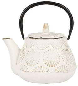Sema - THEIERE en Fonte EMAILLEE Blanc Lotus 1L