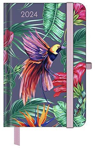 GreenLine Diary Jungle 2024 - Buchkalender - Taschenkalender - 10x15