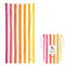 Dock & Bay Strandhandtuch - Schnell trocknende Mikrofaser, ohne Sand - Kompakt, Leicht - 100% recycelt - Inklusive Beutel - Summer - Peach Sunrise, Large (160x90cm, 63x35)