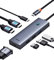 Baseus USB C Hub Dual 4K Docking Station Triple Display 7 in 1 Adapter mit 2 HDMI, VGA, USB3.0, USB2.0, 100W PD Dock für MacBook/Dell/HP/Surface/Lenovo/Steam Deck