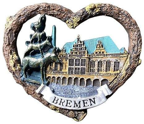 Bremen Rathaus Deutschland Kühlschrankmagnet Reise Souvenir 3D Kühlschrank Deko Magnetaufkleber Basteln Kollektion