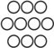 SING F LTD 10 Stück Drucksprüher-Dichtung, O-Ring, kompatibel mit GLORIA Prima und Primex Gummidichtung, Sprühmaschinen-Zubehör, 38 mm Innendurchmesser, 48 mm Außendurchmesser