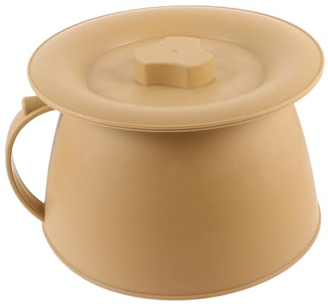 Pot de en plastique avec couvercle Seau à urine antidérapant pour adultes et enfants Urinoir de nuit portable