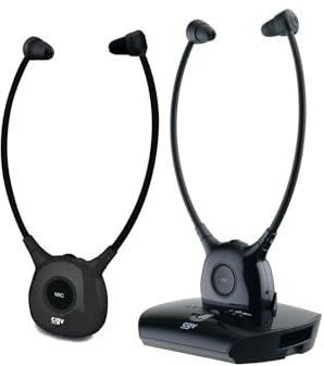 CGV DOLFIN Onyx Duo Auriculares de Audio estetoscópicos TV/HiFi inalámbricos