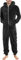 KONG JIMFAN Herren Thermounterwäsche Set Herren Hose Stretch Comfort Weihnachts Familien Outfit Strumpfhose Herren Thermoshirt Herren Langarm Fussball Winter Klamotten Herren(1-Black,L)