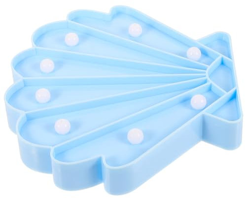 PRETYZOOM Zimmer Nachtlampe Nachtlicht Nachttischlampe Schreibtischlampen LED-Licht Tischleuchte am Strand schmücken Partytisch Shell-Lampe Baby Schlaf leicht