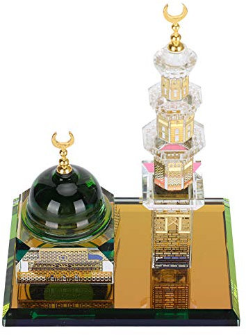 Emoshayoga Muslimische Kaaba Muslimische Kaaba Kuppel Moschee Islamische Desktop-Ornament, Tisch-Auto-Dekoration, Basteln, Geschenke
