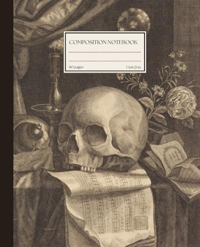 Dark Academia Composition Notebook Ruled: Composition Notebook Dark Academia Aesthetic Vintage Goth | Journal for Home, Work, School | 110 pages