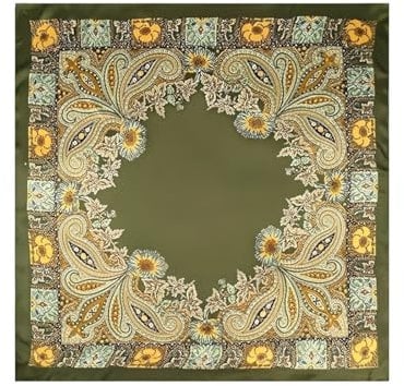 HQRKOTM 1 Stück Bandana Damen Kopftuch Seidentuch Halstuch für Damen - 90x90cm, Satin