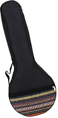 VICASKY Banjo Tragetasche Mit Schultergurt Organizer Saitige Banjo Dekorativ Mit Ethnischem Design Gepolstert Für Optimalen Schutz Für Reisen Und Musikunterricht