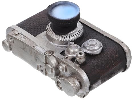 Cabilock 3pcs Retro Camera Ornament Resin Statue Vintage Camera Model for Party Photo Props Desktop Decor Bar Decor Photo Props Party