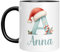 Tasse mit Namen personalisiert - Weihnachtstasse - Namenstasse - Weihnachten - Weihnachts Motiv mit Anfangsbuchstaben - Nikolausgeschenk - Weihnachten