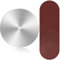 Lanties 10 Sanding Disc for Table Saw 5/8 Arbor Calibration Sanding Disc Balance Blade with 18 Pcs Sandpaper 60 80 100 120 180 240 Grit
