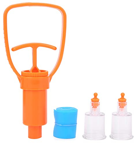 Bomba de Vacío Extractora de Mordeduras de Serpiente, Elimina Venenos Rápidamente, Herramienta de Emergencia para Acampar, Actividades Al Aire Material ABS, Naranja, 12,5