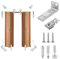 8 Pcs Double Folding Door Repair Kit, Bifold Door Kit, Guide Wheel Brackets for Bi Folding Doors Internal, Hardware Replacement Parts with 3/8 Pivots for Accordion Barn Folding Doors