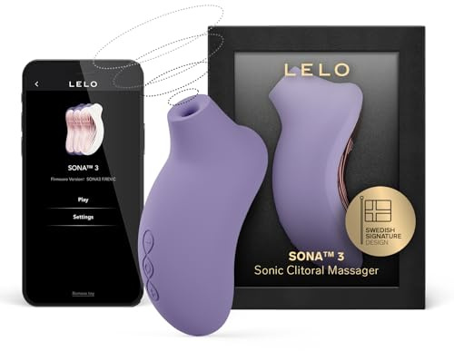 LELO SONA 3 Schallwellen-Vibrator mit Bluetooth-App, Klitoris Stimulator für Sie, Klitoris Sauger für Frauen, Saugvibrator Clit Sucker, 12 Lusteinstellungen und Schallwellen-Technologie (Violet Dusk)