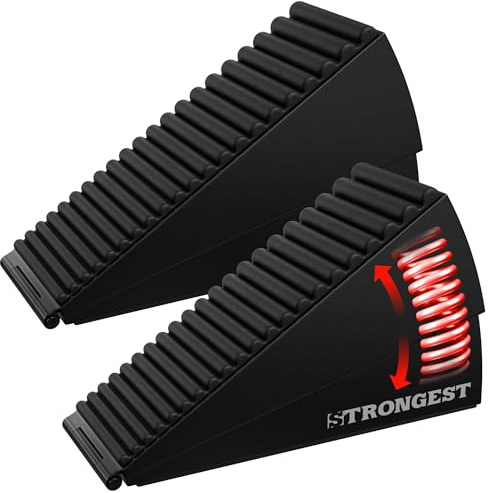 Strongest Home 2er Pack XL Heavy Duty Tür Falttür Schwarz