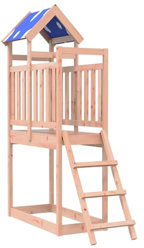 vidaXL Spielturm Braun 52,5 x 110,5 x 215 cm Massives Douglasienholz