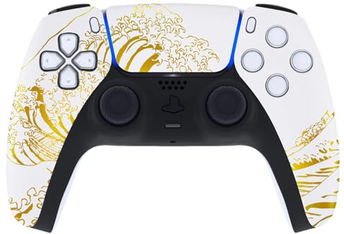 Clever White Kanagawa Wave Controller (PS5-kompatibel)