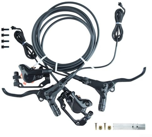 Sistema di freno a disco idraulico per bici elettriche anteriore e posteriore, pinze doppie, disco da 160 mm con interfaccia SM