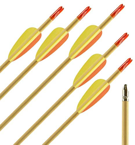 10x BSW Old Wood - Holzpfeil mit Blechspitze - 26 Zoll