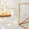 Lights4fun 20er LED Kupferdraht Micro Lichterkette warmweiß Batteriebetrieb