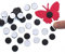 Baker Ross EC1303 Self-Adhesive Discs Value Pack — Kids' Crafts for Magnets, Displays, Models and Decorations (Pack of 150), Black, 12mm