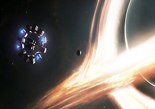 Poster INTERSTELLAR Station Espace Galaxie Wandkunst 02