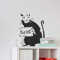 Banksy Ratte Graffiti Schablone - Sie Lie Ratte/Wiederverwendbar Wohndeko & Kunst Handwerk Malerei Schablone - semi-transparent Schablone, L/ 37X48CM
