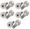 sourcing map 10Stk. 304 Edelstahl Sechskant Schulter Bolzen 8mm Schulter Durchm. 6mm Länge M6 de