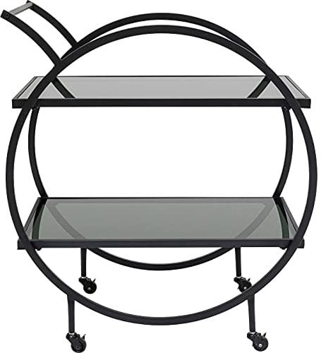 Kare Design Servierwagen Loft Schwarz, 79x87cm
