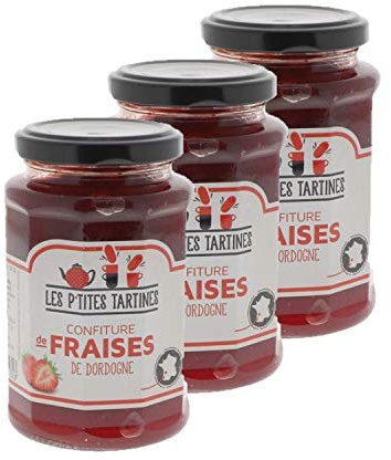 Lot 3x Confiture de fraises de Dordogne - pot 315g