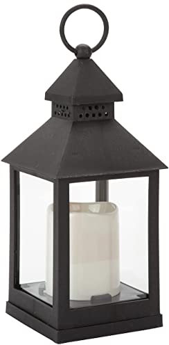 VFM - Halloween Lantern Trick Or Treat, for The Garden, Transparent Led Flickering Flameless Light, Use Indoors Living Rooms, Decorative Candles, Hanging Outdoor