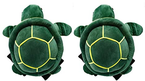 LINGJIONG Ski Schutzausrüstung, Ski Hip Protector Pad Set Cute Turtle Schildkröte Kissen Schildkröte Knie Ellenbogen Schutzausrüstung Crash Pads Für Skaten Snowboard Sport