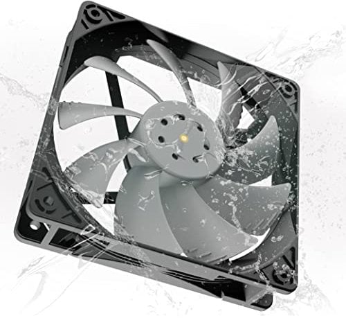 Akasa OTTO SC12, IP68 Waterproof PWM Fan, Patented Anti-vibration Structure PC Fan, Detachable Frame, 120mm Industrial Cooling fan for Computer, Radiators & Heavy-Duty Applications, AK-FN109