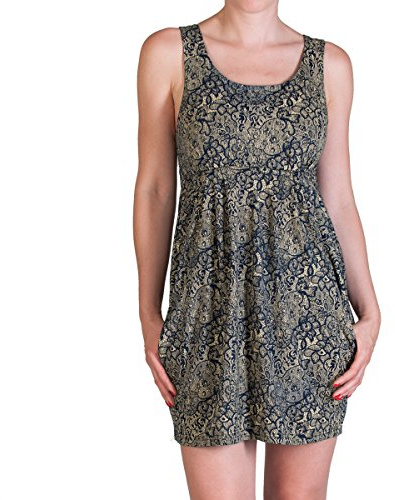 PANASIAM Jersey Kleid, Free Size M, wohlig weich, strechig, mit kleinen Taschen, Boutique und Keine Massenware