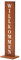 AMARE Standschild Willkommen 20 x 15 x 72 cm, rostfarben