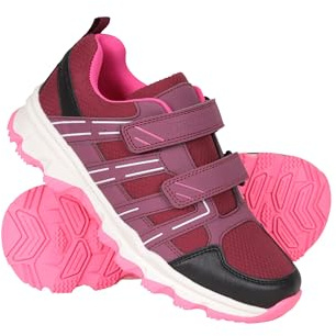 Mountain Warehouse Cannonball Wanderschuhe für Kinder - Allwetterschuhe für Kinder, Bequeme Trekkingschuhe, strapazierfähige Laufsohle - Frühling Sommer Beere Kinder-Schuhgröße 32 DE