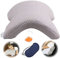 ALEVMOOM Armlehnen-Kissen für Paare, ergonomisches Nackenkissen, Kuschelkissen, Paarkissen, Memory-Schaum mit langsamem Rückprall für Reisen im Büro (grau)