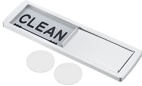 PATIKIL Dirty Clean Dishwasher Magnet, Dish Washer Kitchen Organization Easy to Slide Acrylic Sign Magnet, White