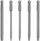 Bestgle kugelkopf bit set 100mm 5 stück ball end hex head bit kugelkopf sechskant schraubendreher bits set 1/4 magnetischen innensechskant schraubendreher set bits elektrische schraubendrehersatz