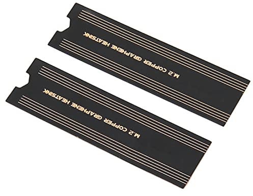 M.2 SSD Graphene Heatsink, 2pcs Rapid Cooling NVMe Heatsink, Adhesive Heat Sink for Laptop PC,Precise Thermal Conductivity