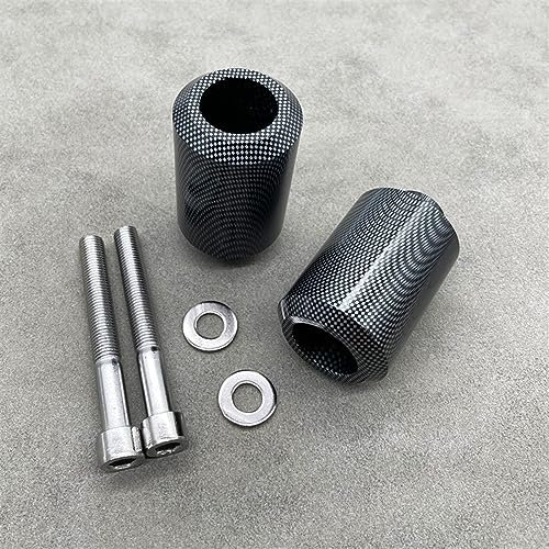 ByoBLu Motorrad Motor Zubehör Teile Sturzpads Fallende Crash-Protektoren Schwarz Kompatibel mit Yamaha YZF FZ6 FZ600 FAZER 2004-2008 (Color : Carbon Fiber Look, Size : A)