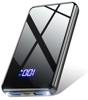 Lazci Power Bank, Powerbank 26800mAh 22,5W mit USB-C Input & Output, PD 3.0 QC 4.0 Externer Handyakkus Kompatibel mit iPhone, Galaxy und Mehr - Schwarz
