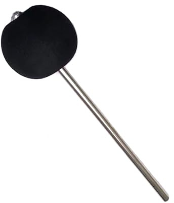 TUOREN Bass Drum Beater Drum Pedal Beater Kompatibel mit Cajon Jazz Drum Beater, Soft Foam Rubber Head Drum Pedal Hammer Percussion Drum Mallets Instrument Parts Black