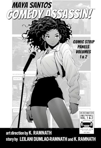 Maya Santos Comedy Assassin: Comic Strip Panels Volume 1 & 2