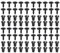 80 Stück Karosserieschrauben M5 x16 mm, Karosserieschrauben Torx, Karosserieschrauben Set, Karosserieschrauben Sortiment, Karosserieschrauben Flachkopfschrauben Selbstschneidende Schrauben Edelstahl